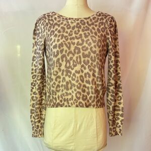 LoveShackFancy Leopard Print Sweater